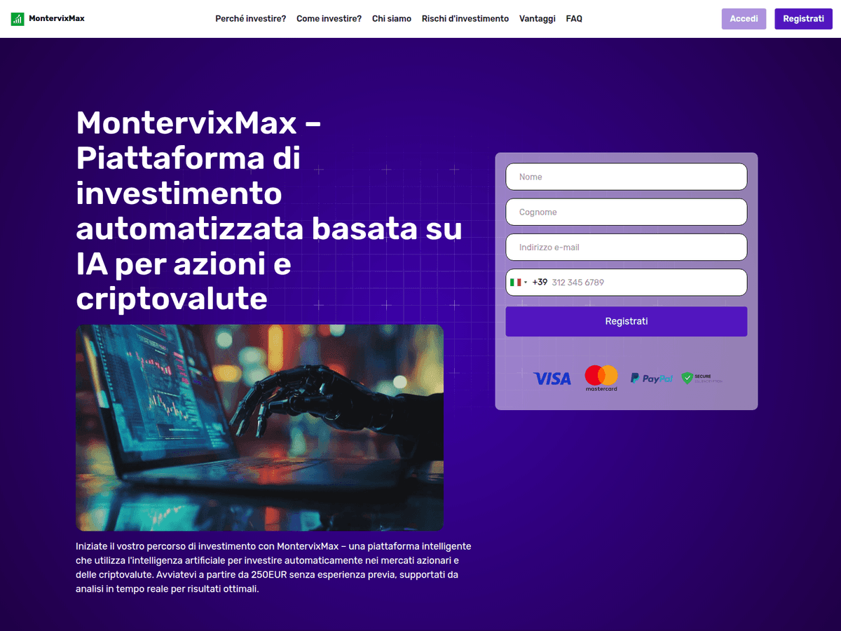 Screenshot der Webseite Montervix Max (montervix-max.org)