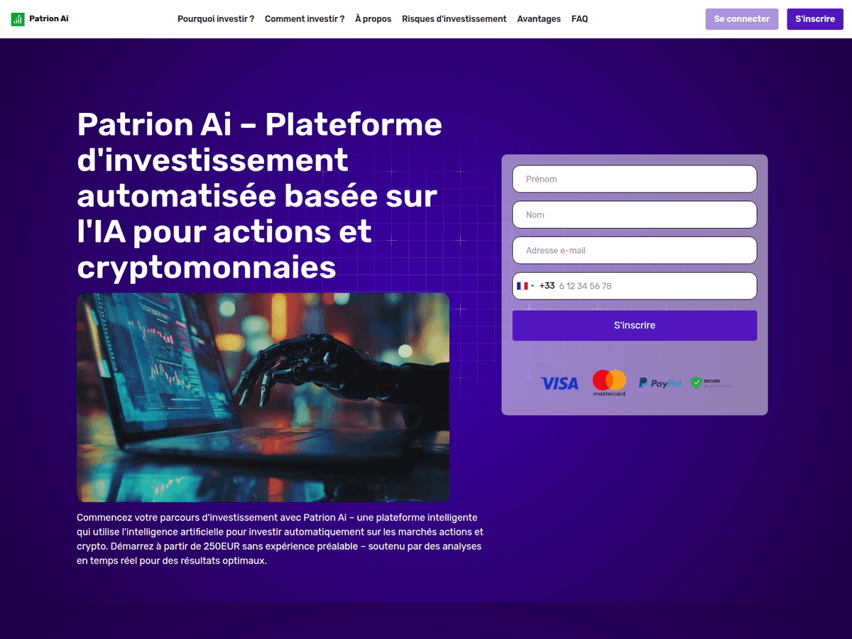 Screenshot der Webseite Patrionai (patrionai.org)