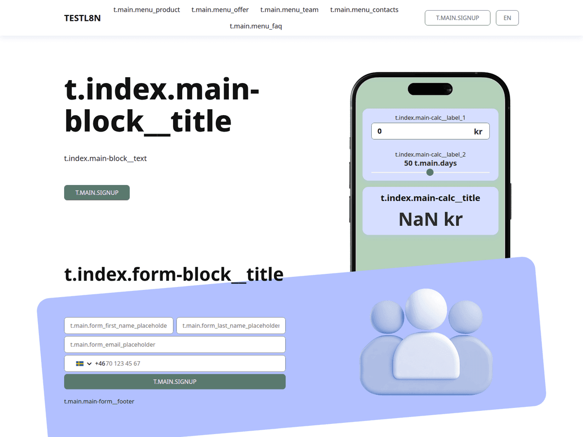 Screenshot der Webseite Testl8n Dev82 (testl8n-dev82.best)