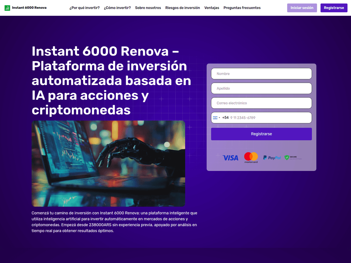 Screenshot der Webseite Instant 6000 Renova Ar (instant-6000-renova-ar.com)