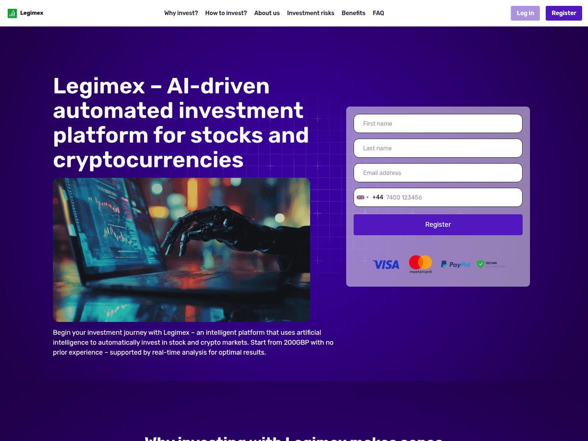 Screenshot der Webseite Legimex (legimex.org)