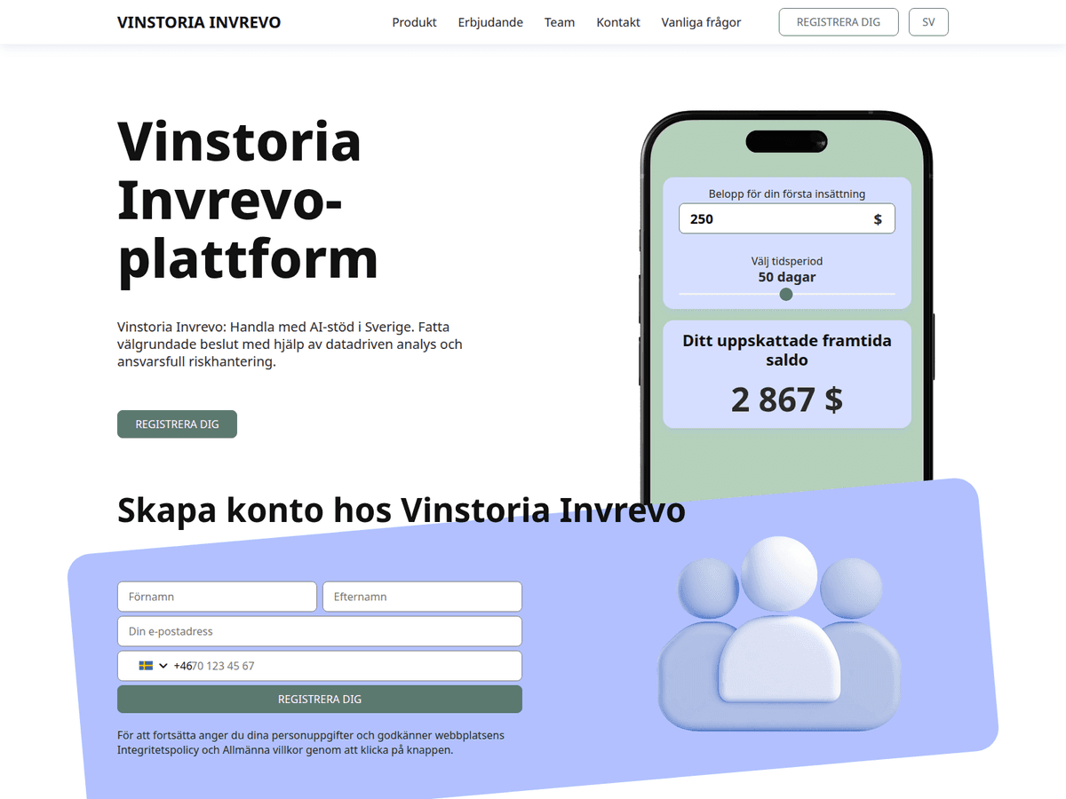 Screenshot der Webseite Vinstoria Invrevo (vinstoria-invrevo.com)