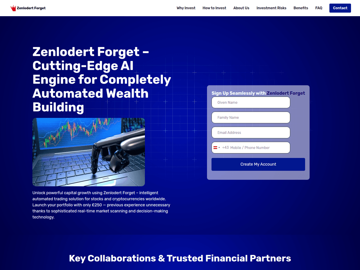 Screenshot der Webseite Zenlodertforget (zenlodertforget.com)