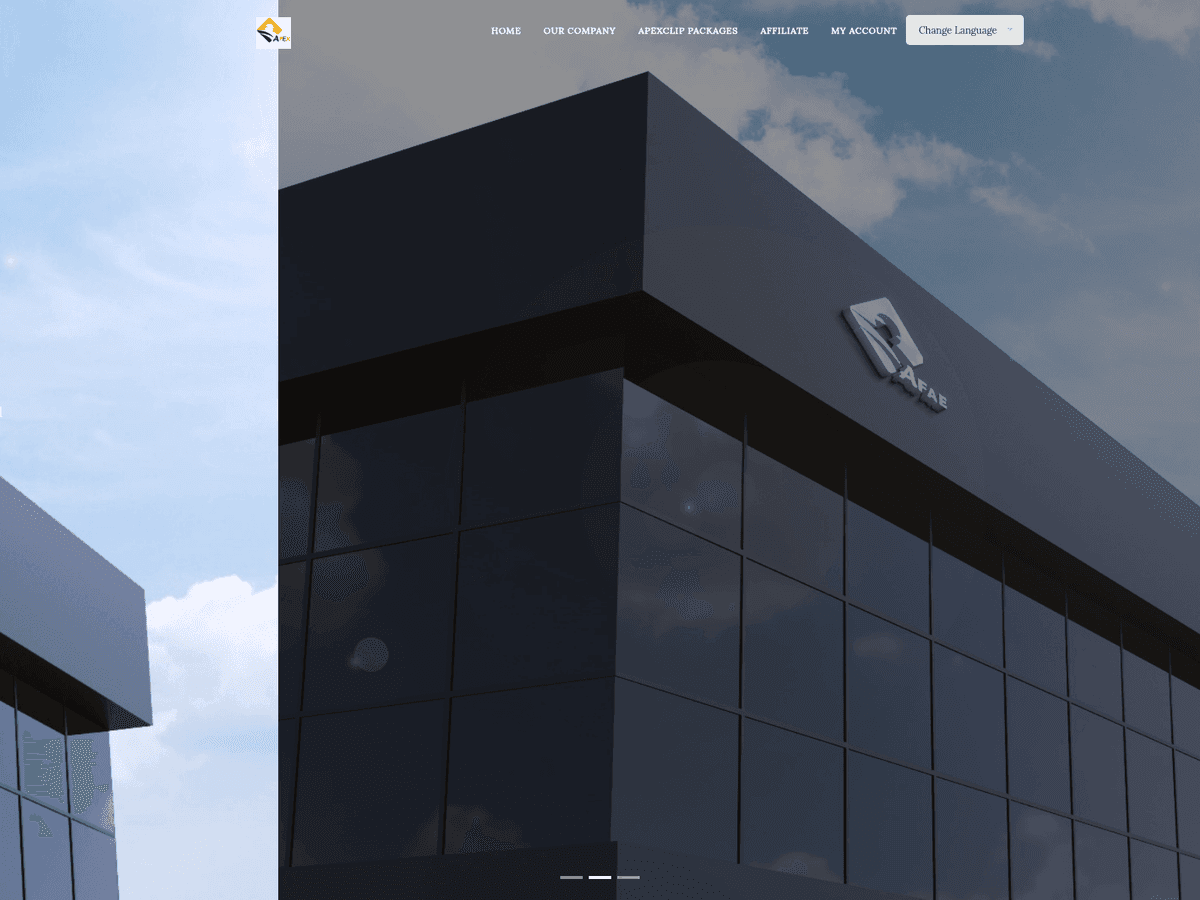 Screenshot der Webseite Apexclip (apexclip.ltd)