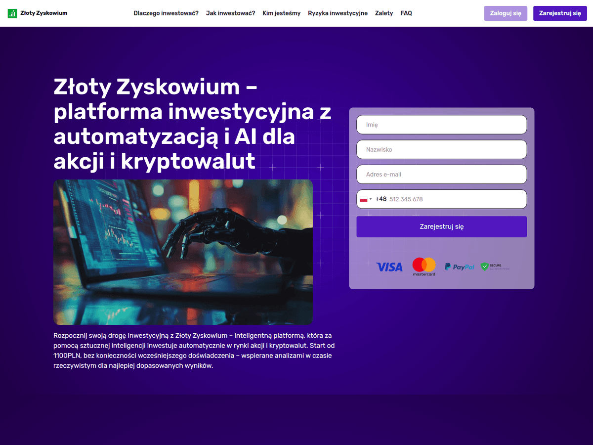 Screenshot der Webseite Zoty Zyskowium (zoty-zyskowium.com)