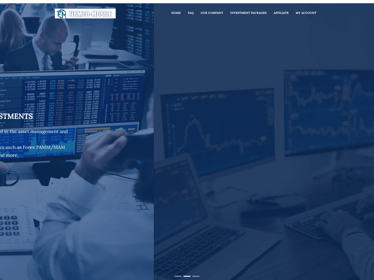 Screenshot der Webseite Firmco Mobile (firmco-mobile.com)