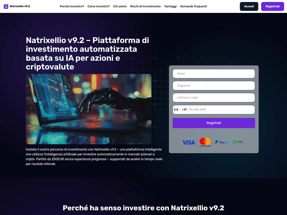 Screenshot der Webseite Natrixellio V92 (natrixellio-v92.org)