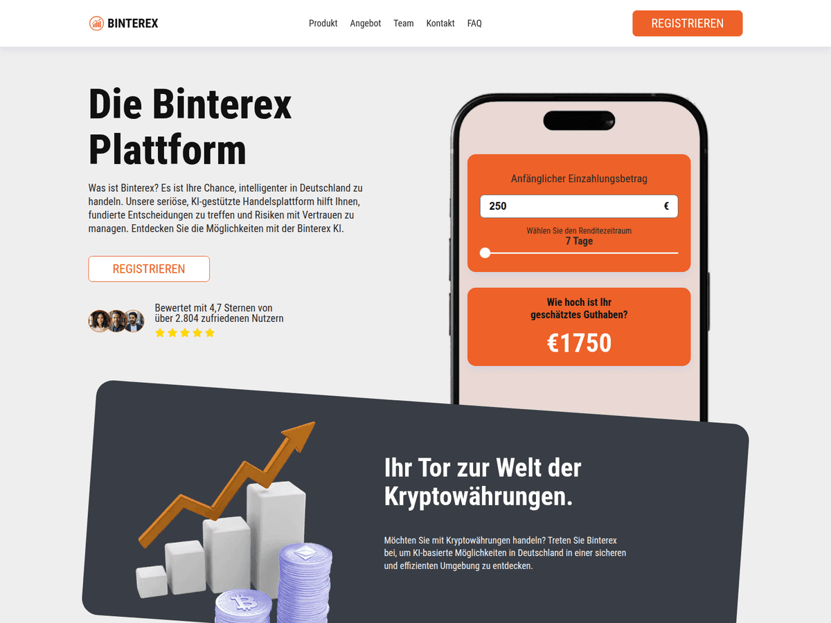 Screenshot von Binterex De