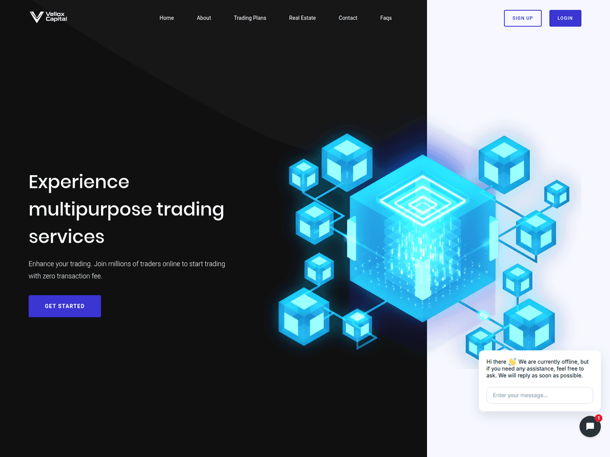 Screenshot der Webseite Velloxcapital (velloxcapital.com)