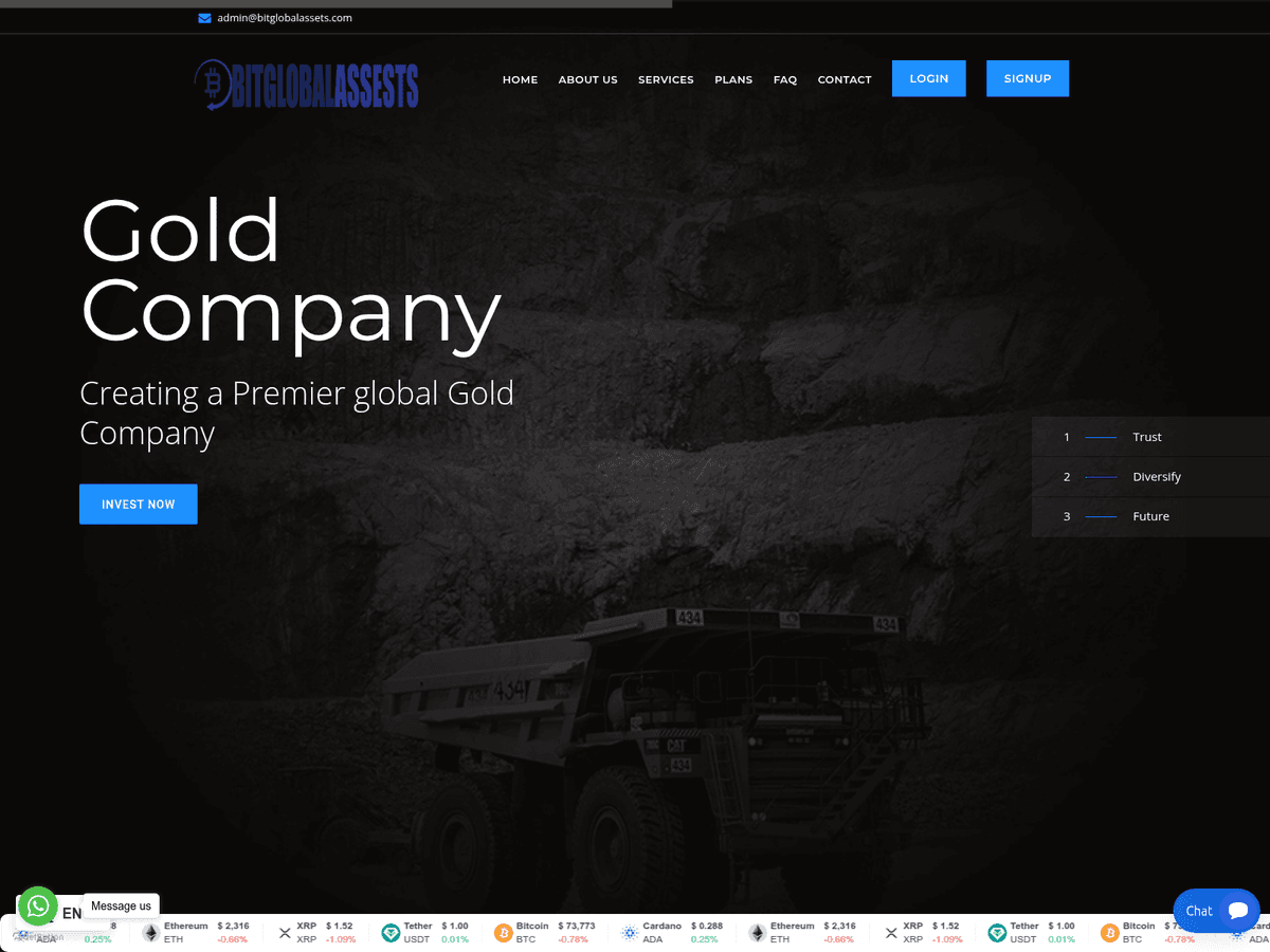 Screenshot von Bitglobalassets