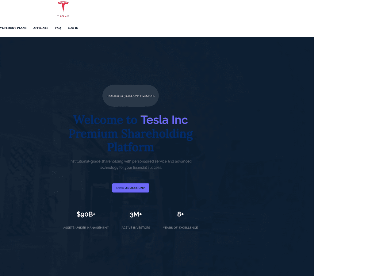 Screenshot der Webseite Teslerpro (teslerpro.com)