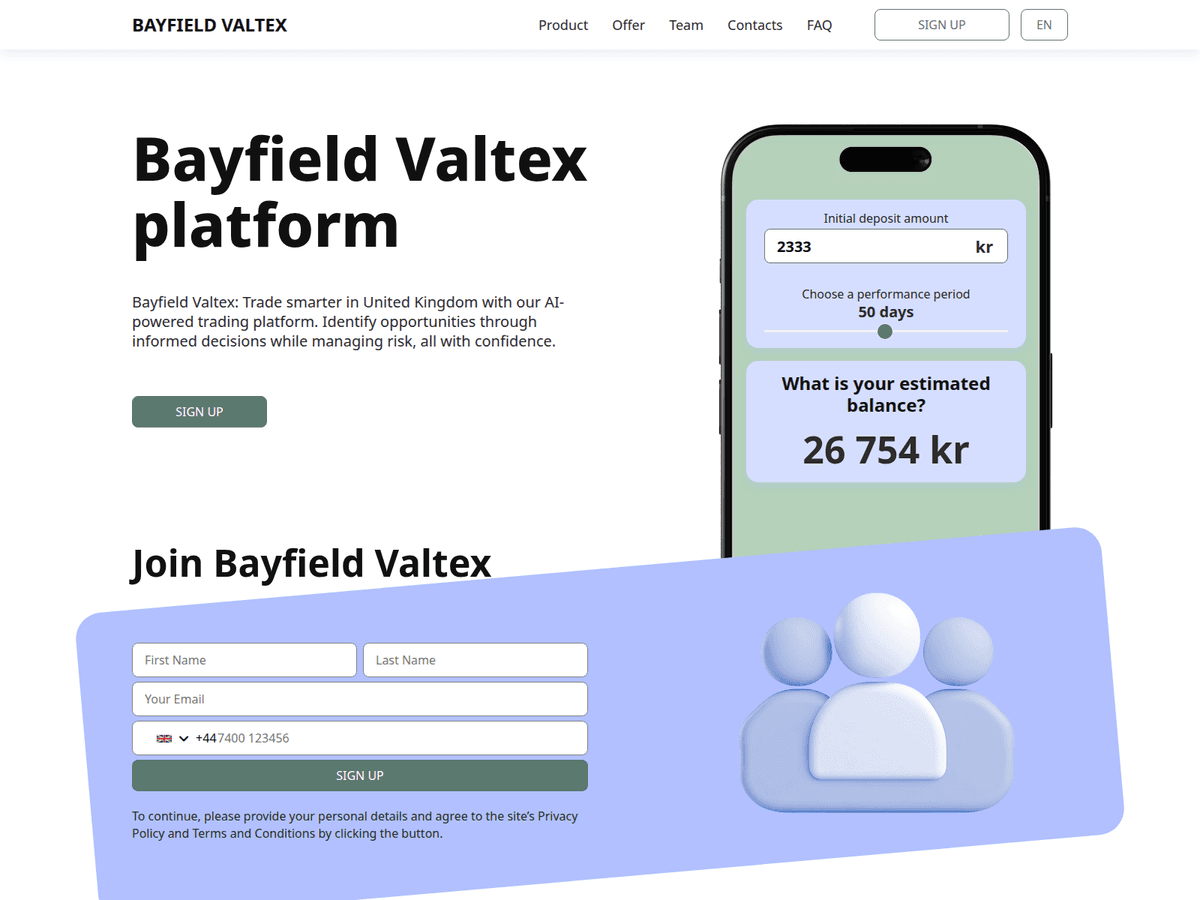 Screenshot von Bayfield Valtex