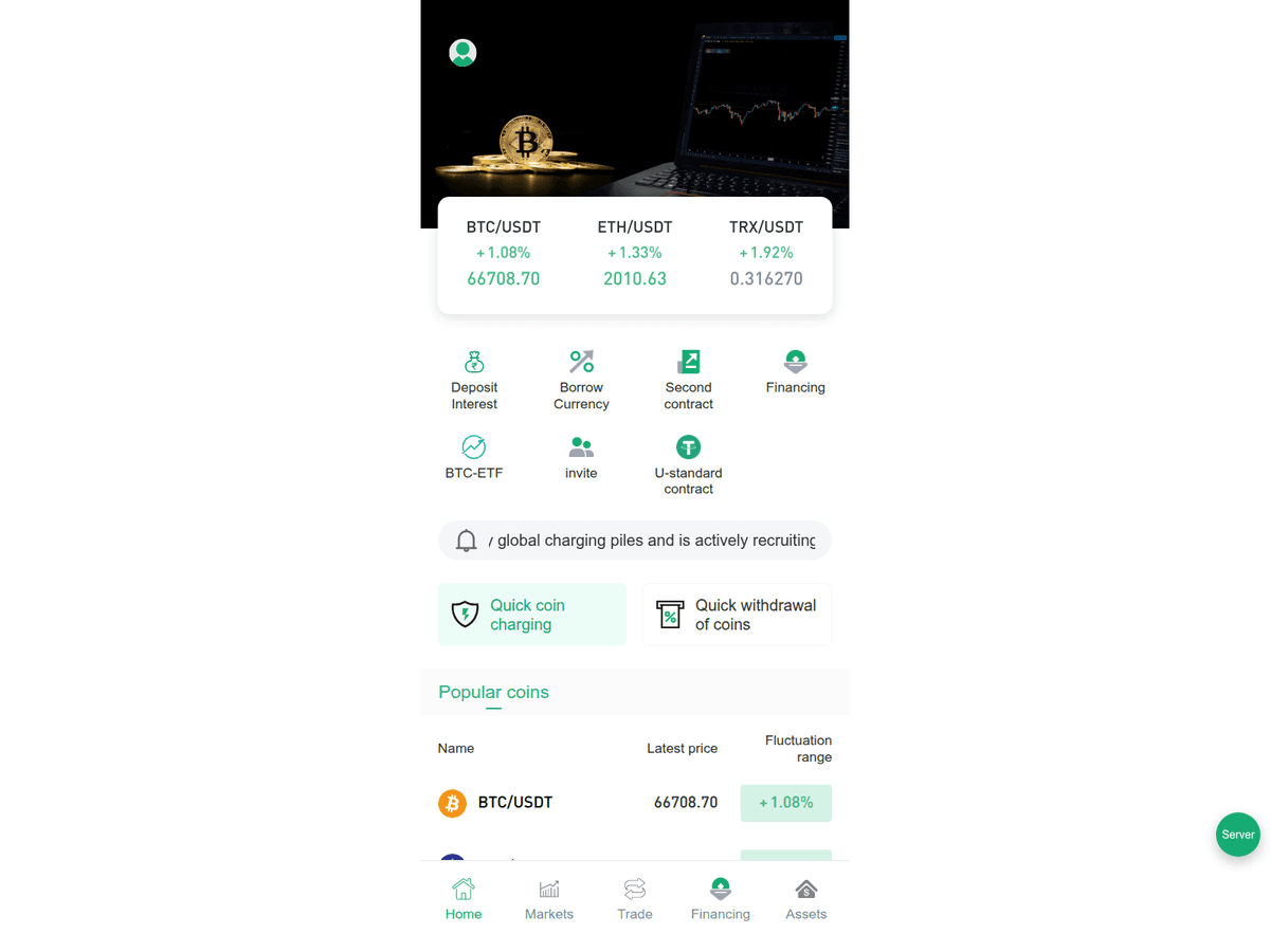 Screenshot der Webseite Biteth Exchange (biteth-exchange.com)
