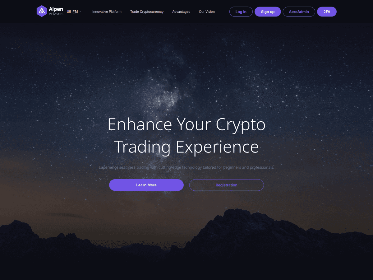 Screenshot von Alpenadvisors