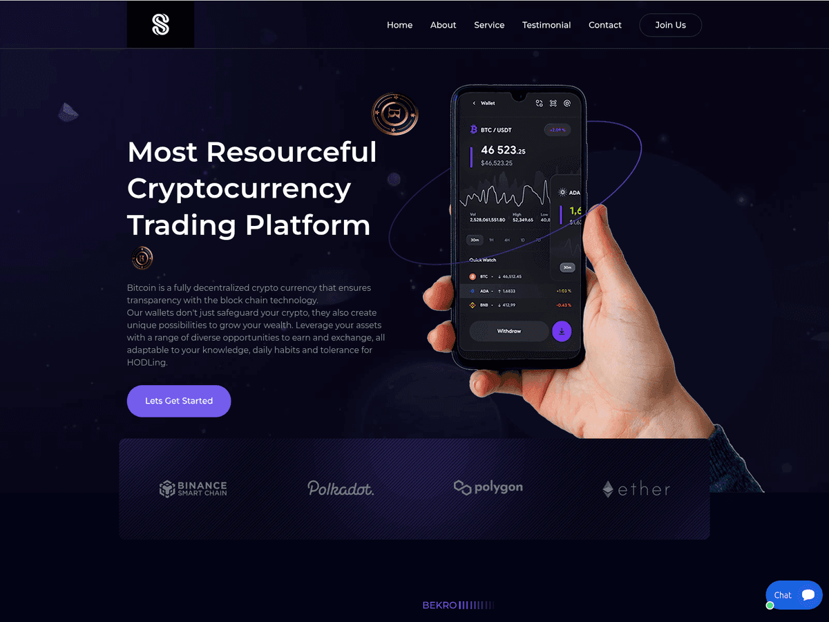 Screenshot der Webseite Trust Globaldefi (trust-globaldefi.com)