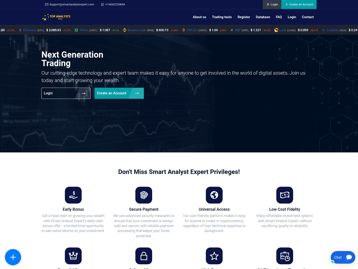 Screenshot der Webseite Smartanalystexpert (smartanalystexpert.com)