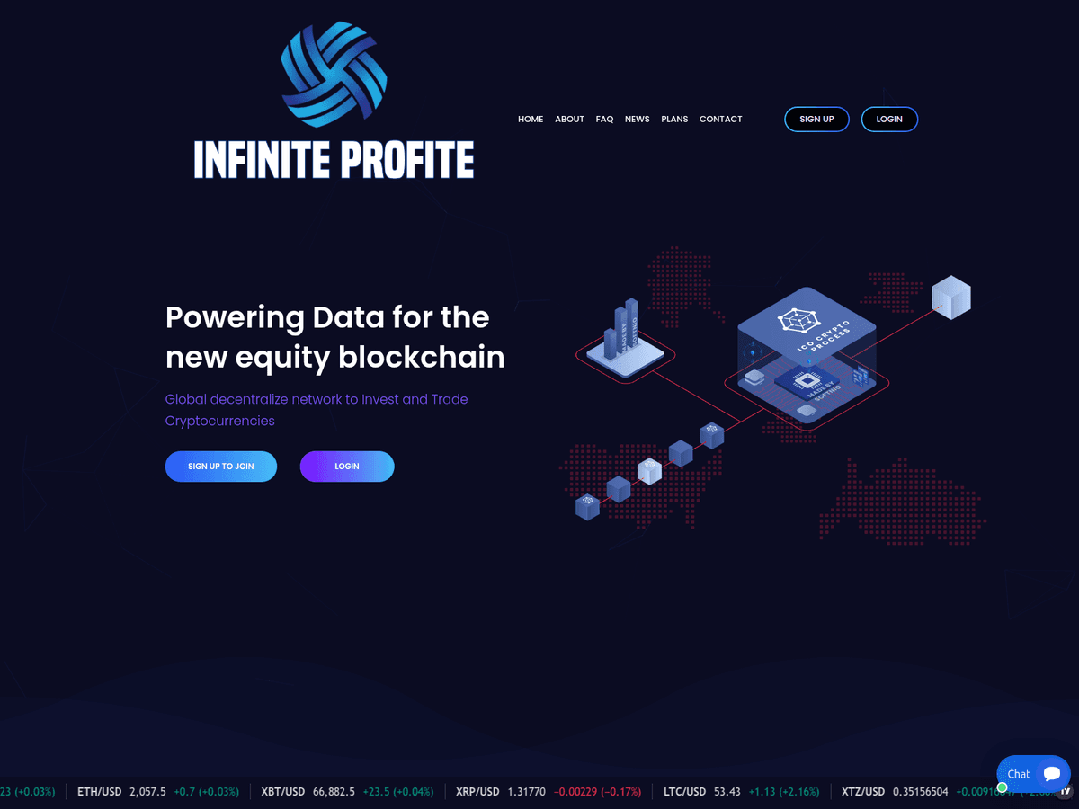 Screenshot der Webseite Infinite Profite (infinite-profite.com)