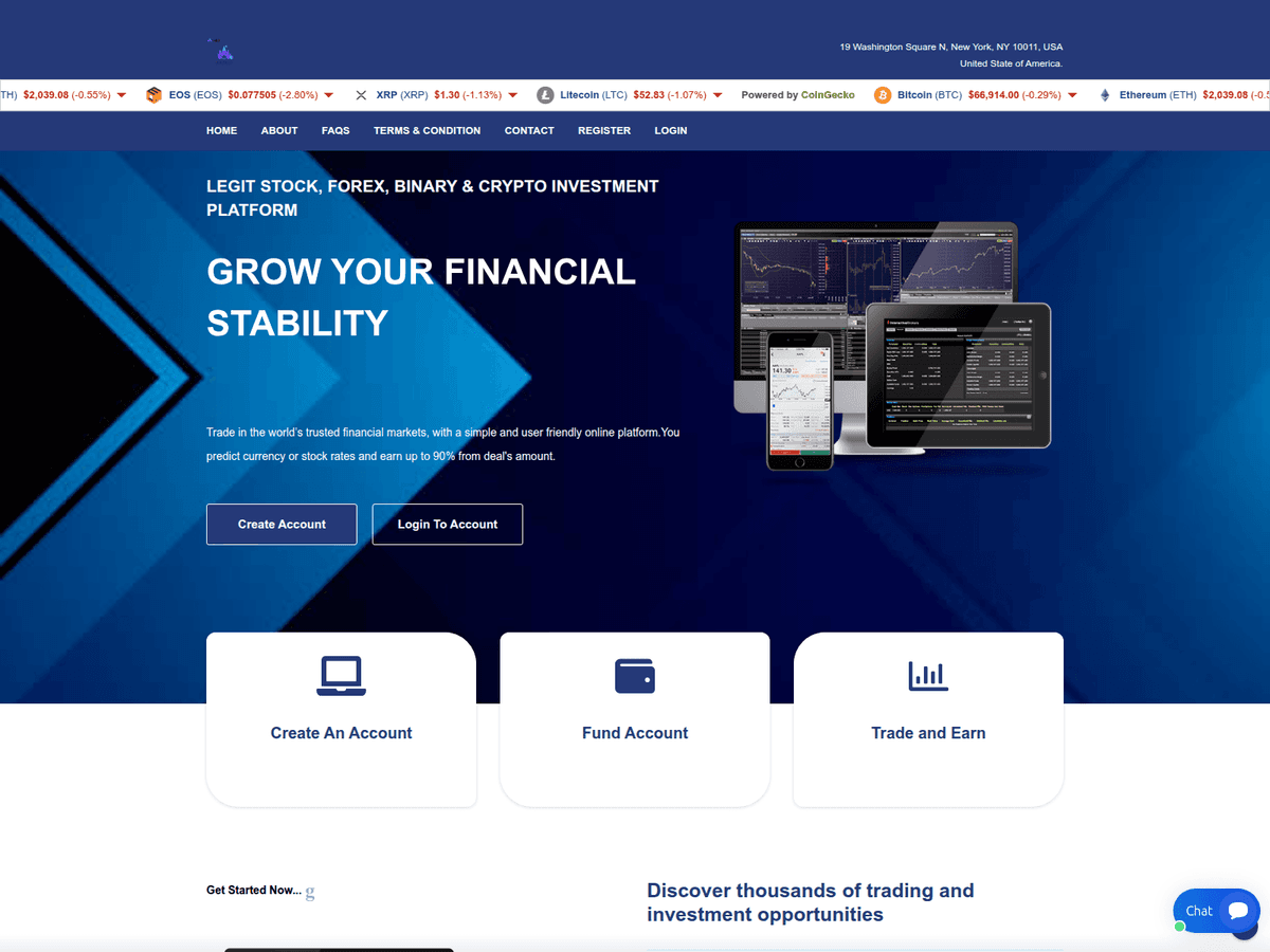 Screenshot der Webseite Web3autotrading (web3autotrading.live)