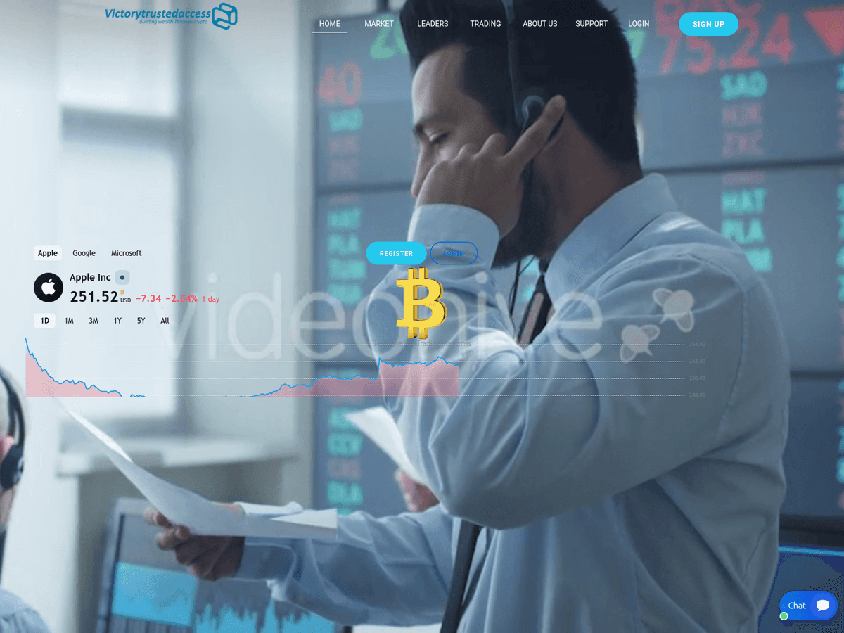 Screenshot der Webseite Victorytrustedaccess (victorytrustedaccess.com)