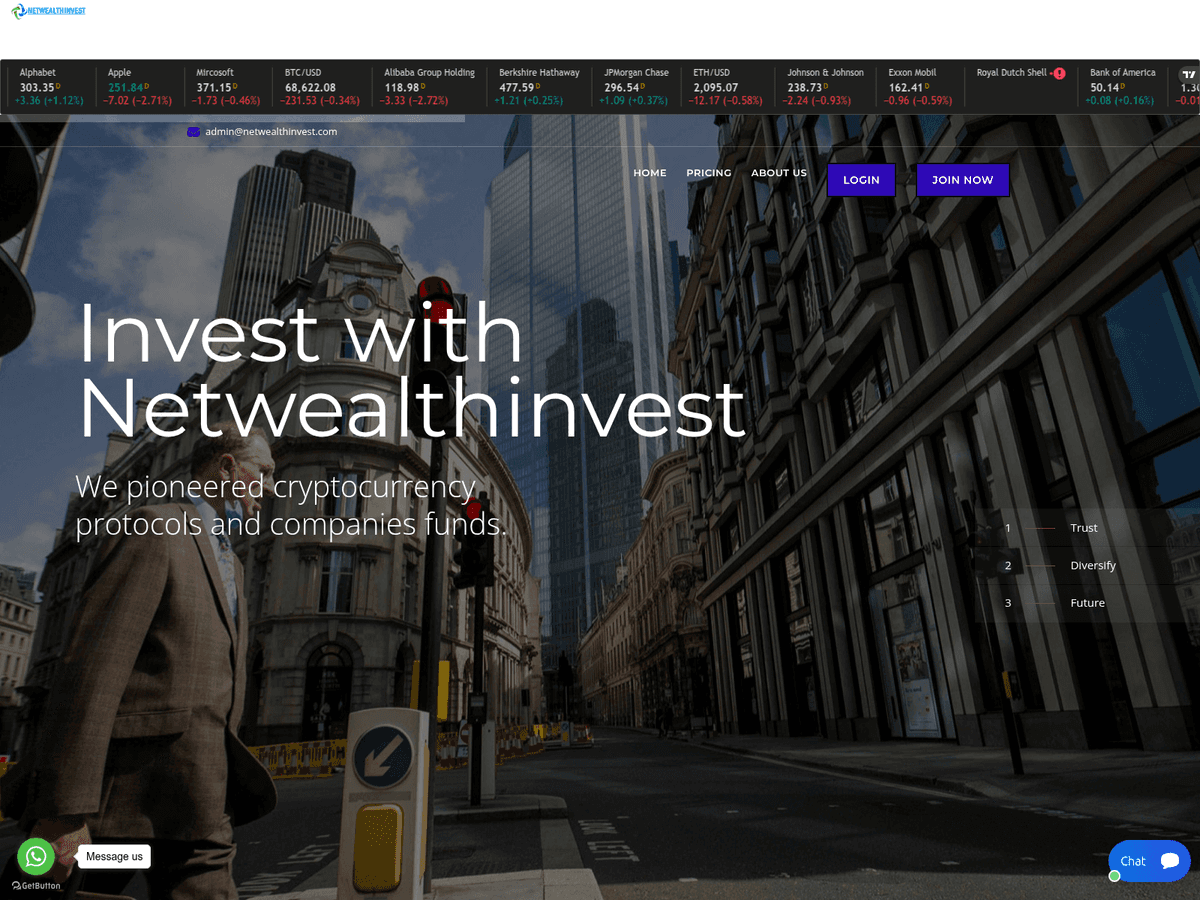 Screenshot der Webseite Netwealthinvest (netwealthinvest.com)