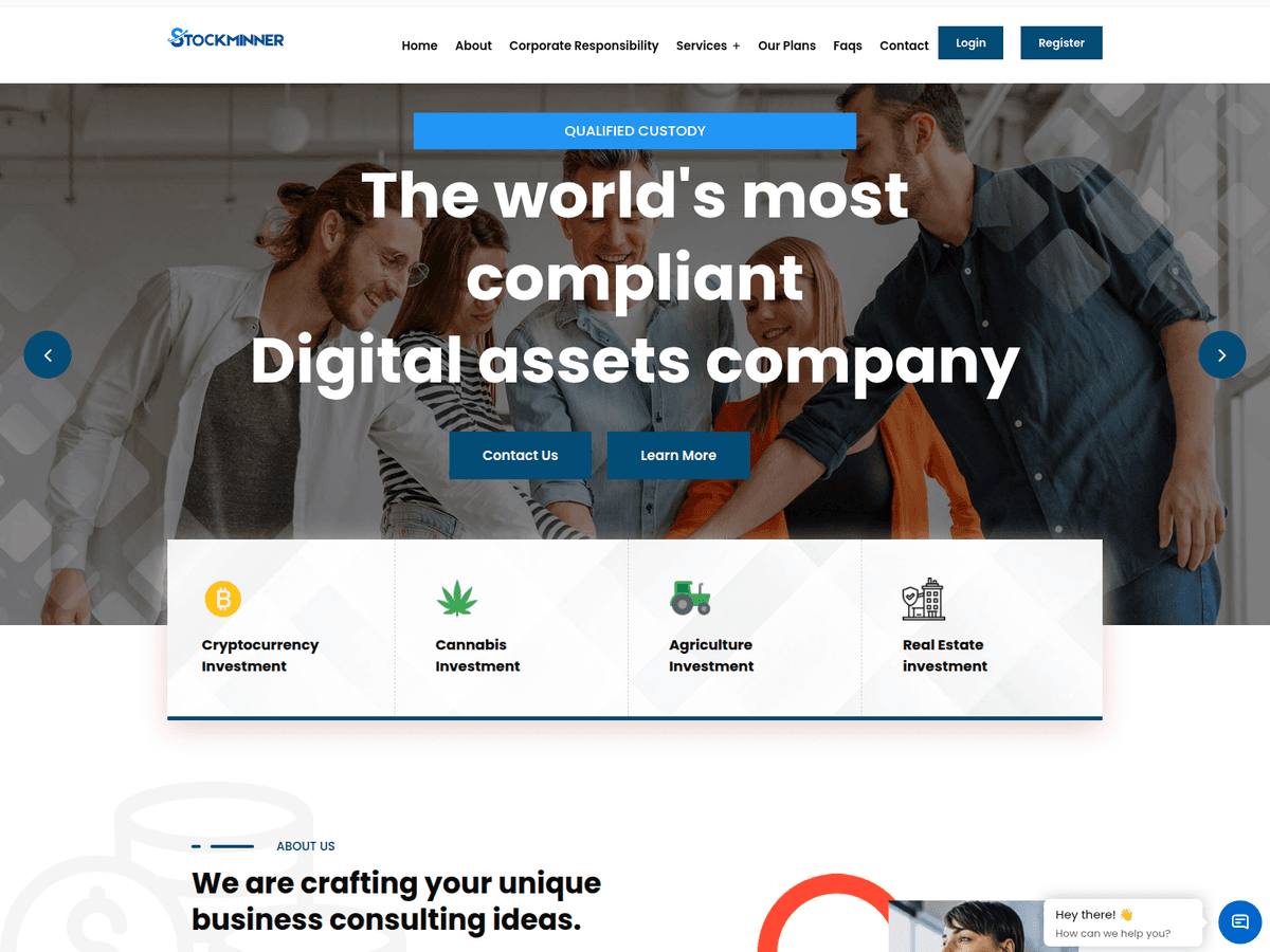 Screenshot der Webseite Stockminner (stockminner.com)