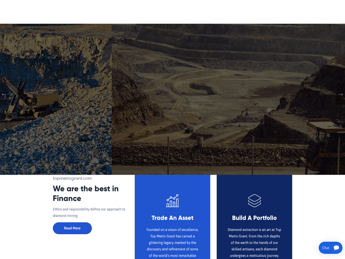 Screenshot der Webseite Topmetrogrant (topmetrogrant.com)