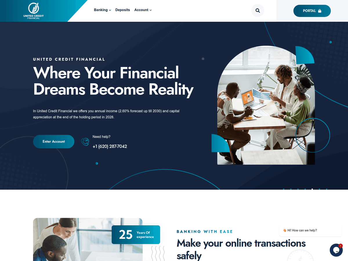 Screenshot der Webseite Uncfdigital (uncfdigital.com)