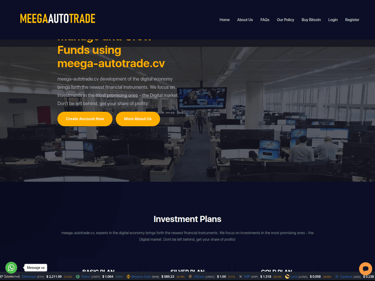 Screenshot der Webseite Meega Autotrade (meega-autotrade.cv)