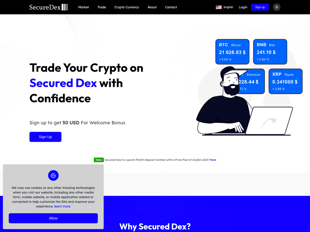 Screenshot der Webseite Secureddex (secureddex.com)