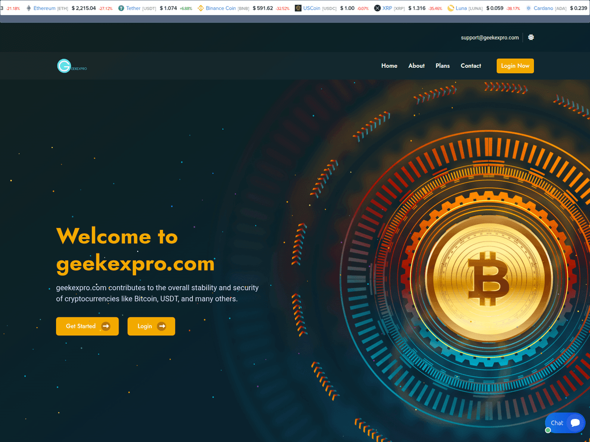 Screenshot der Webseite Geekexpro (geekexpro.com)