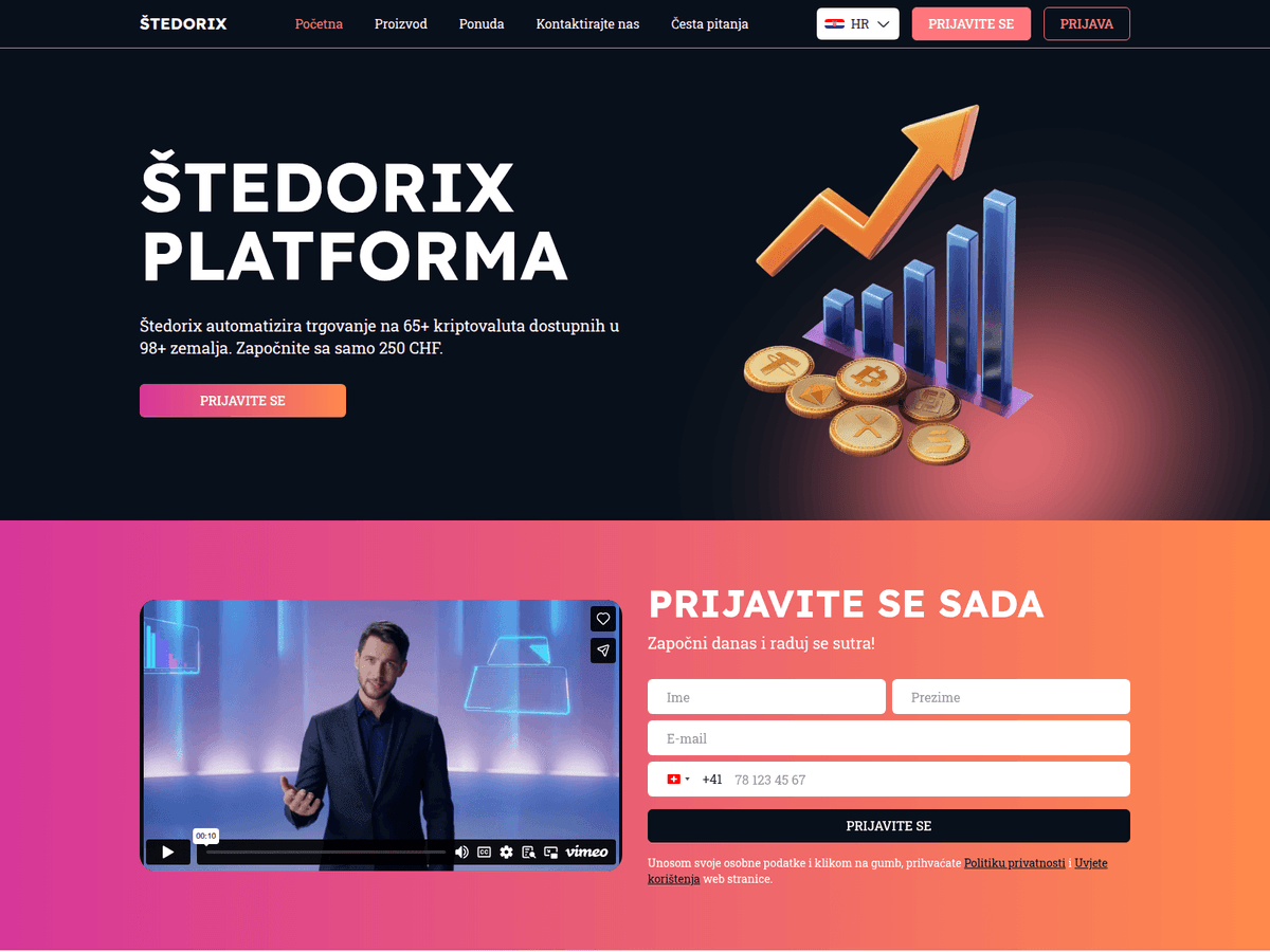 Screenshot der Webseite Stedorix (stedorix.com)