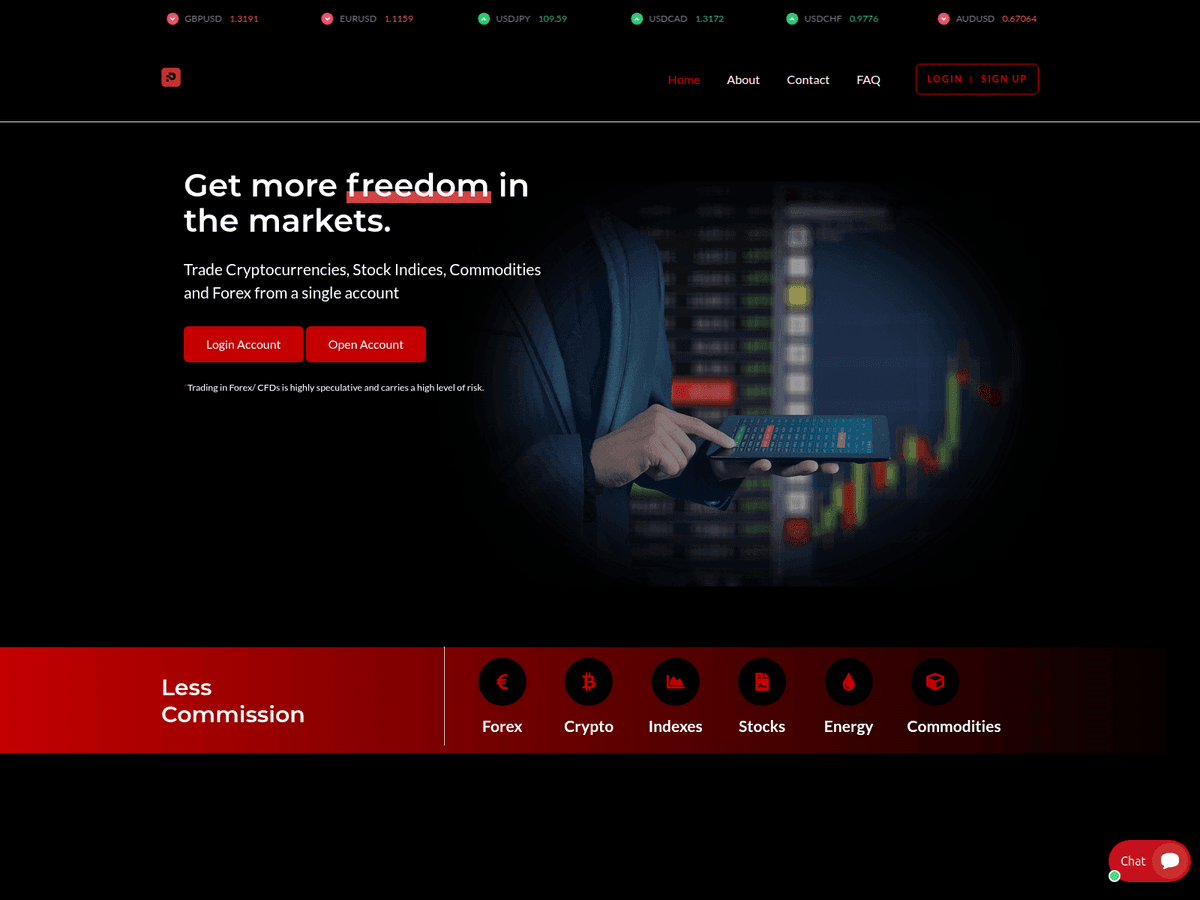 Screenshot der Webseite Vertexbit (vertexbit.online)