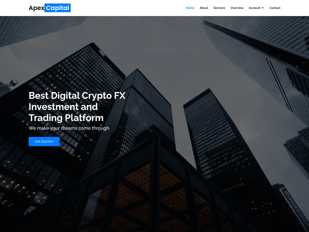 Screenshot von Apexcapitalmarket