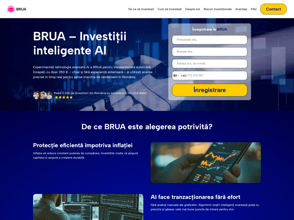 Screenshot der Webseite Bruaai (bruaai.com)