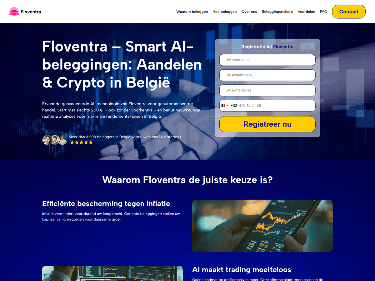 Screenshot der Webseite Floventraai (floventraai.net)