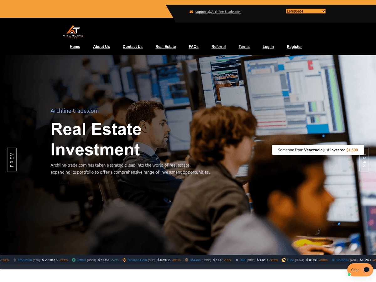 Screenshot von Archline Trade