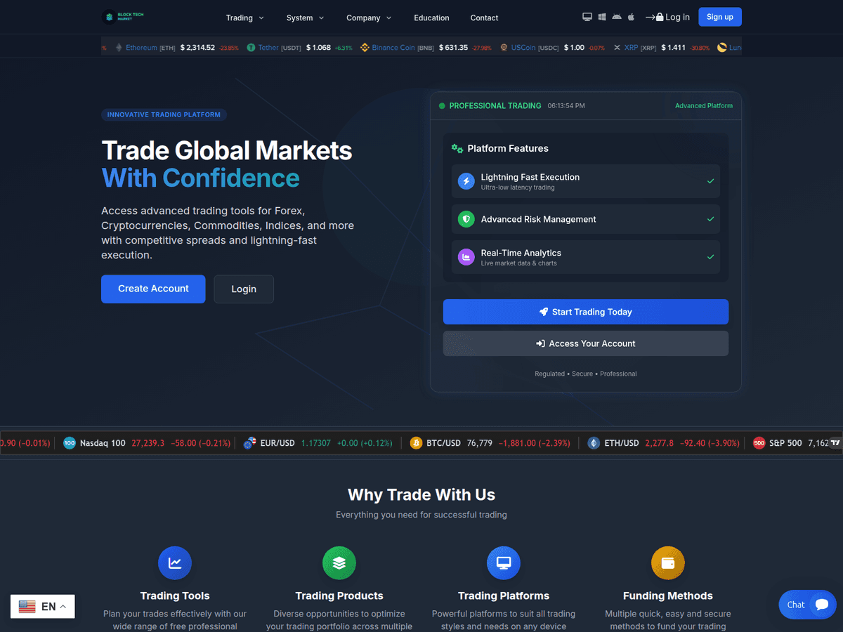 Screenshot der Webseite Globalonecitycredit (blocktechmarket.org.globalonecitycredit.org)