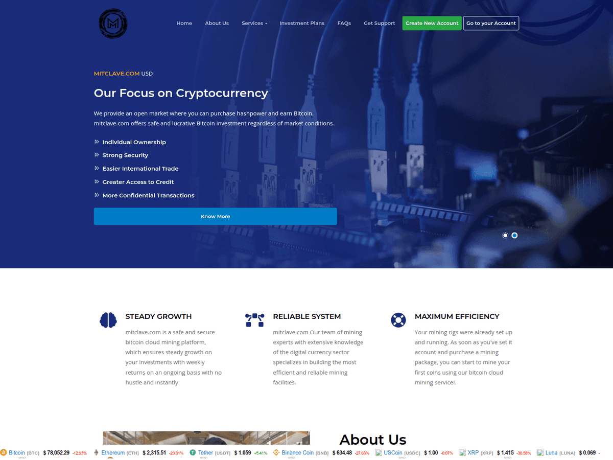Screenshot der Webseite Feduxstack (mitclaves.com.feduxstack.com)