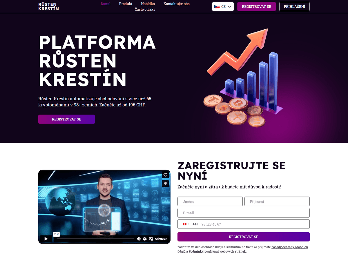 Screenshot der Webseite Rusten Krestin (rusten-krestin.com)