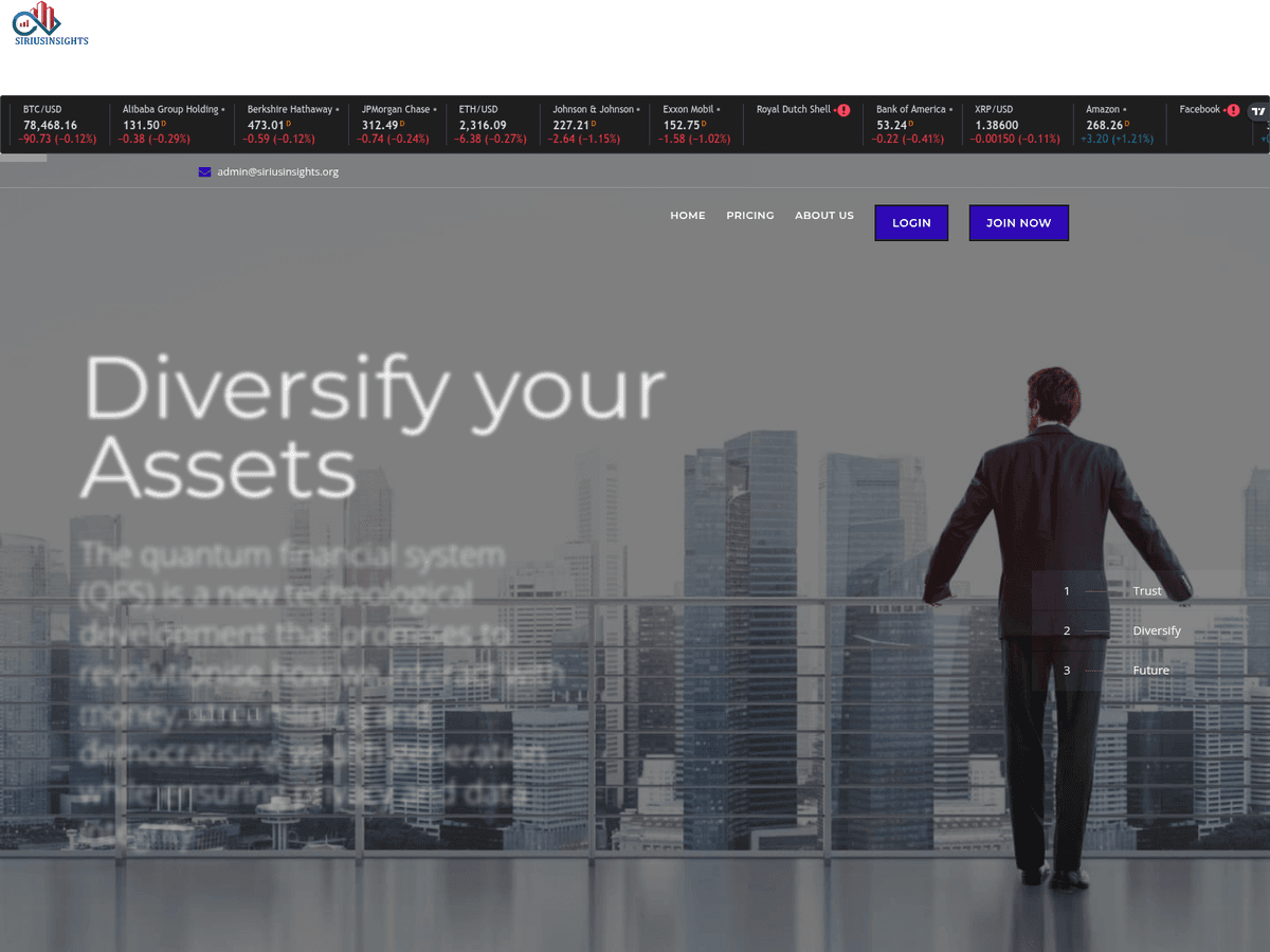 Screenshot der Webseite Siriusinsights (siriusinsights.org)
