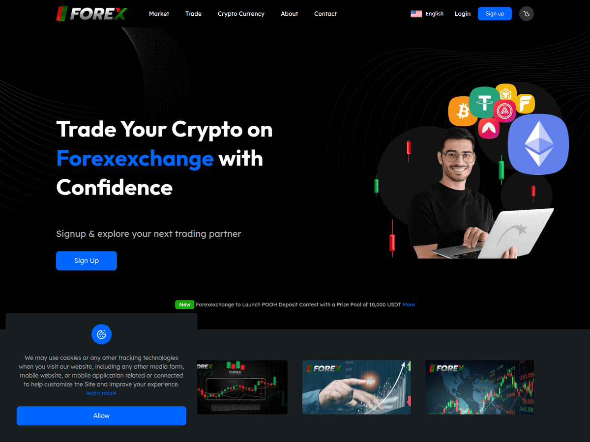 Screenshot der Webseite Forexexchange (forexexchange.info)