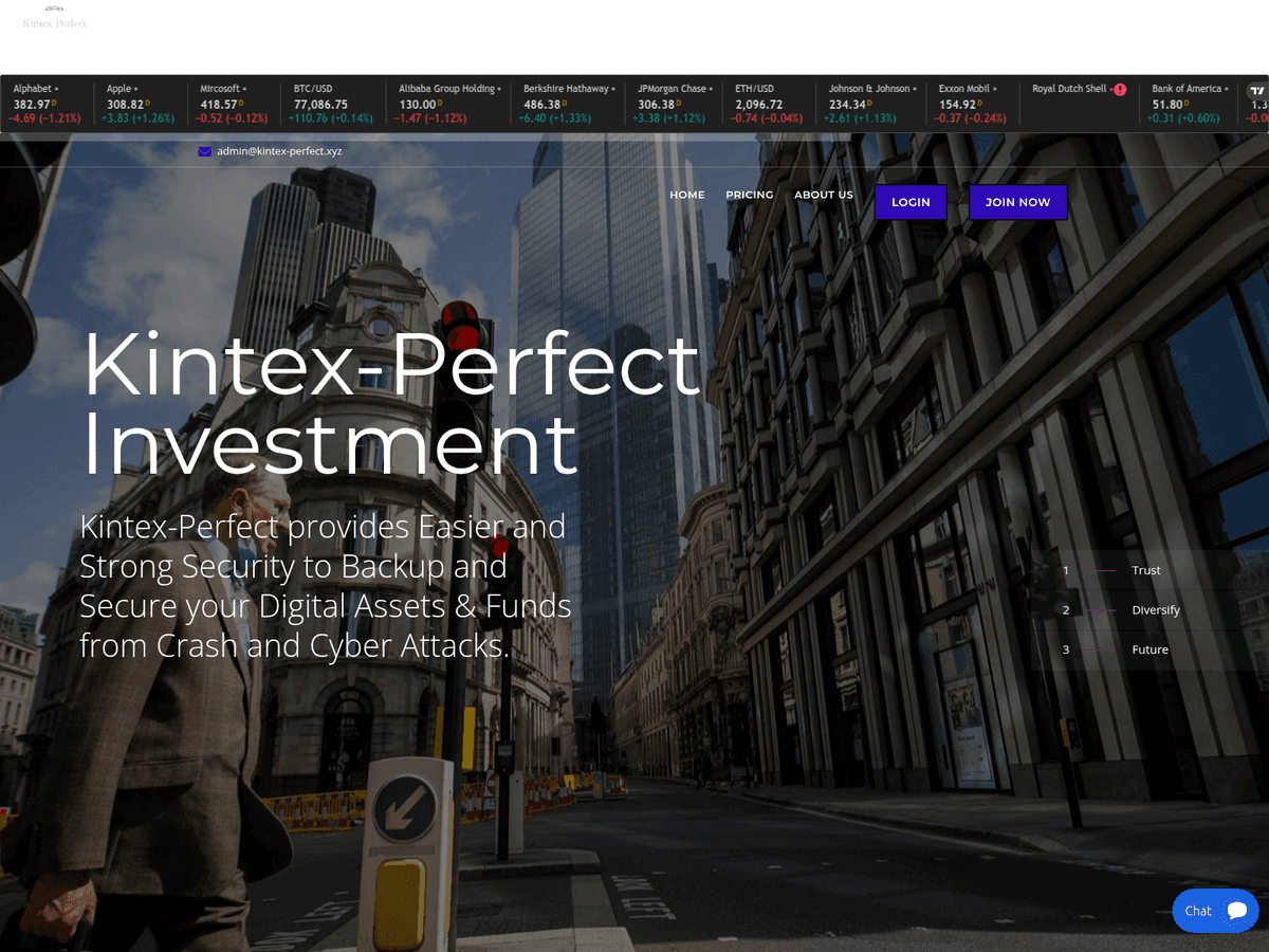 Screenshot der Webseite Kintex Perfect (kintex-perfect.xyz)