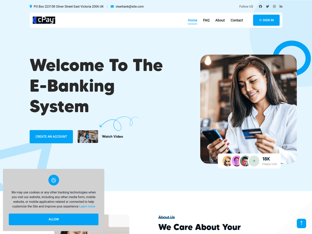 Screenshot der Webseite Cpaydigitalbank (cpaydigitalbank.com)