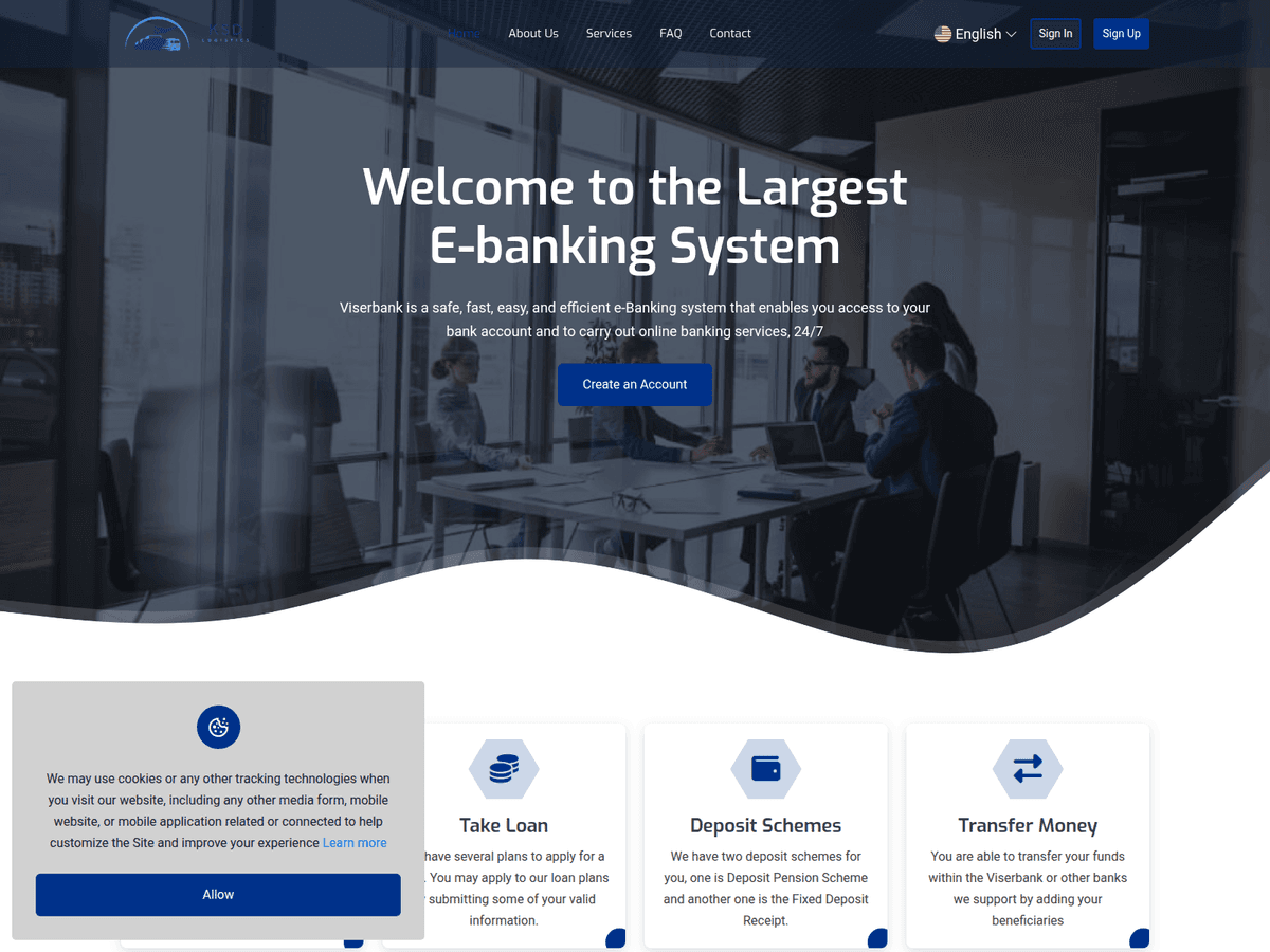 Screenshot der Webseite Ksdlogisticsgroup (ksdlogisticsgroup.com)