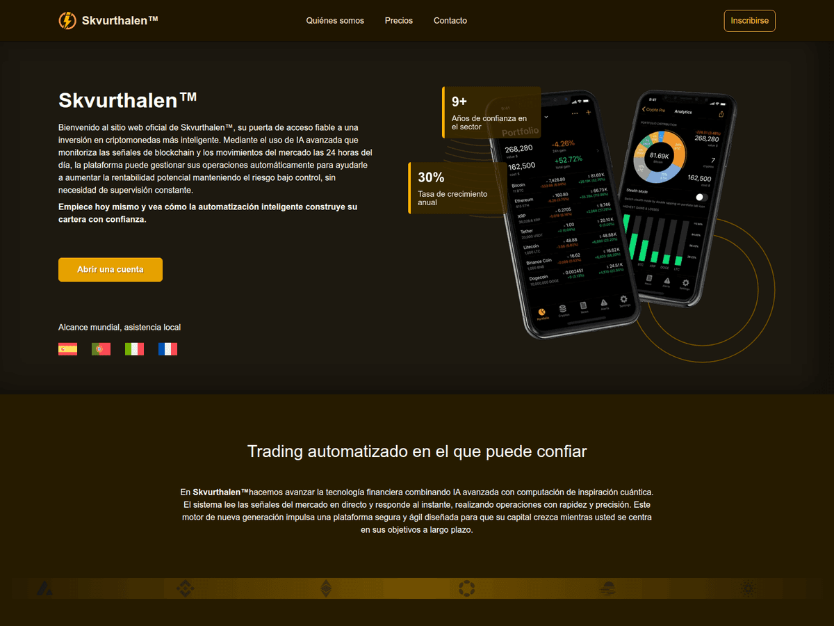 Screenshot der Webseite Skvurthalen (skvurthalen.uno)