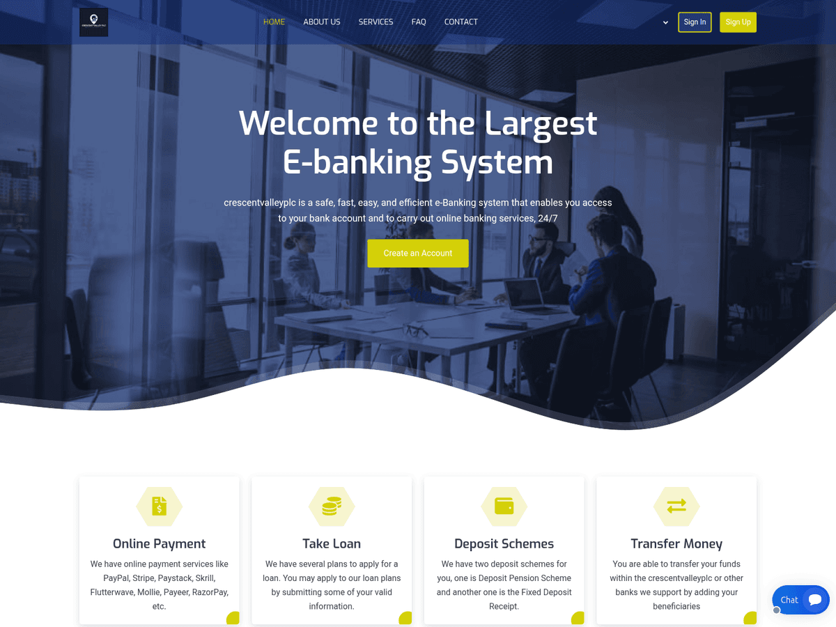 Screenshot der Webseite Crescentvalleyplc (crescentvalleyplc.site)