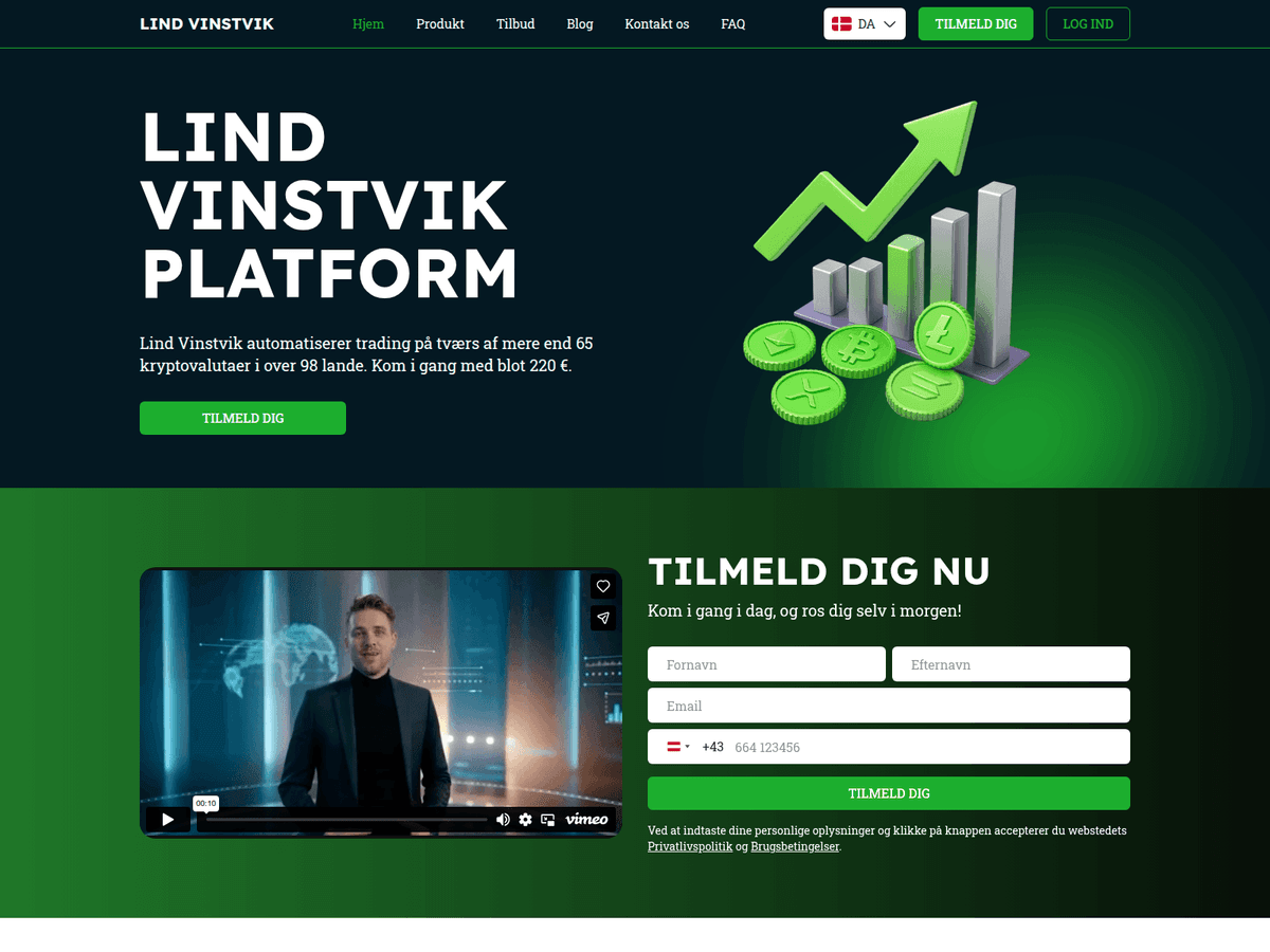 Screenshot der Webseite Lindvinstvik (lindvinstvik.com)