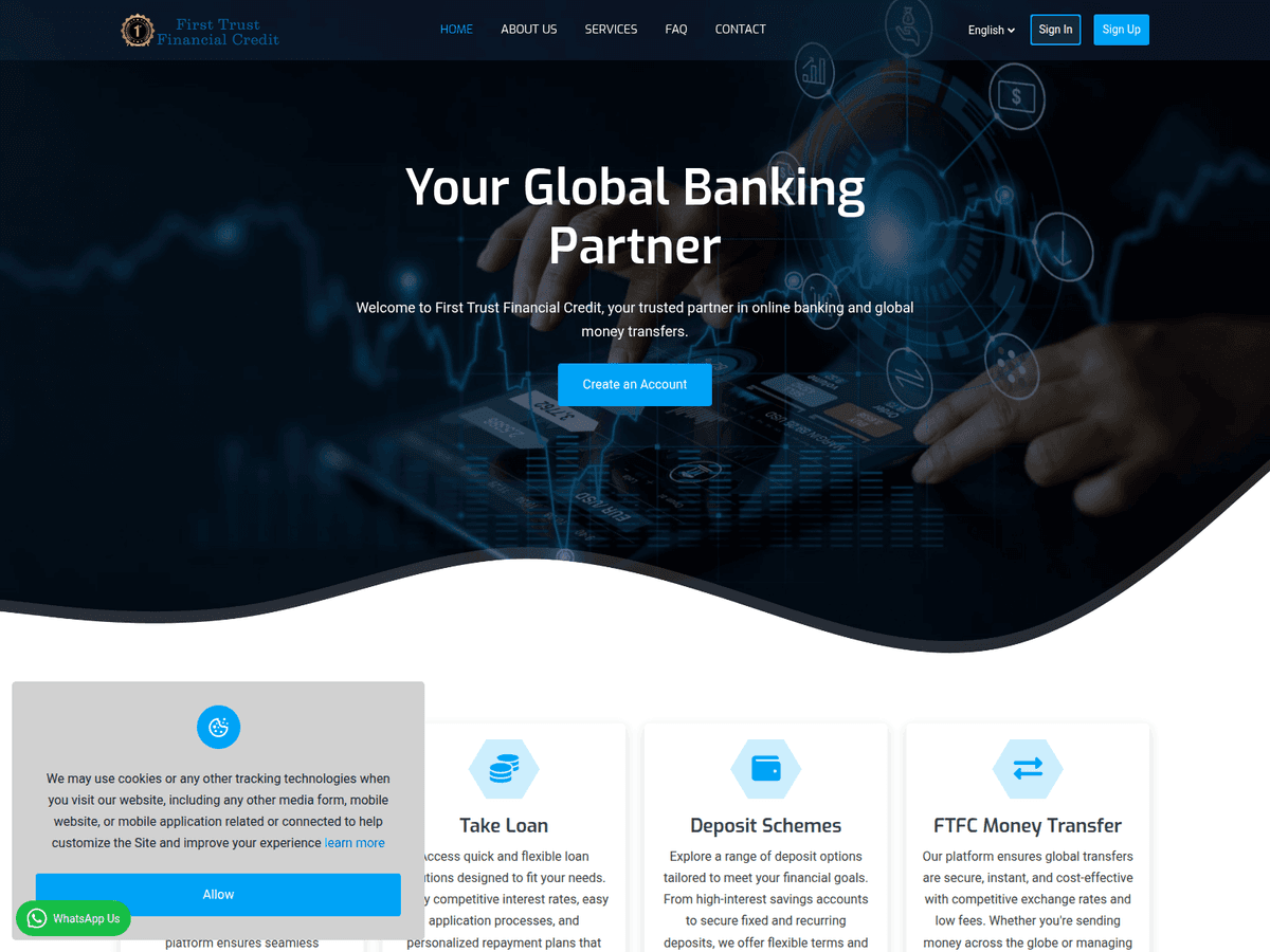 Screenshot von 1sttrustfinancialcredit