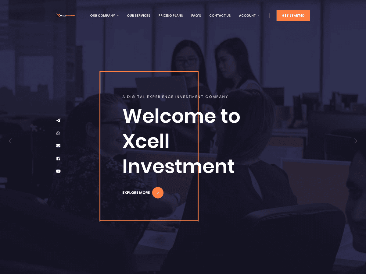 Screenshot der Webseite Xcellinvestment (xcellinvestment.com)
