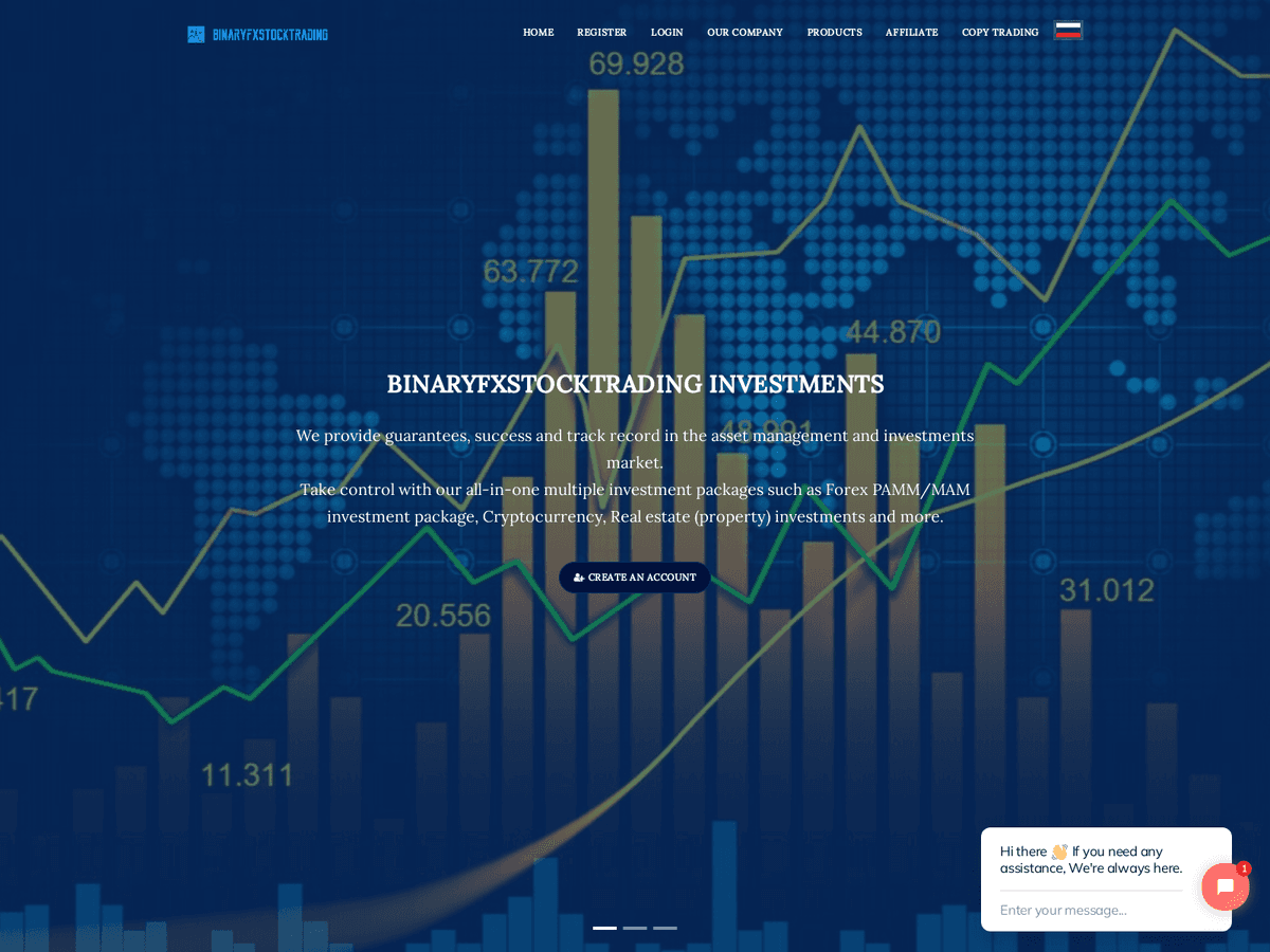 Screenshot der Webseite Binaryfxstocktrading (binaryfxstocktrading.com)